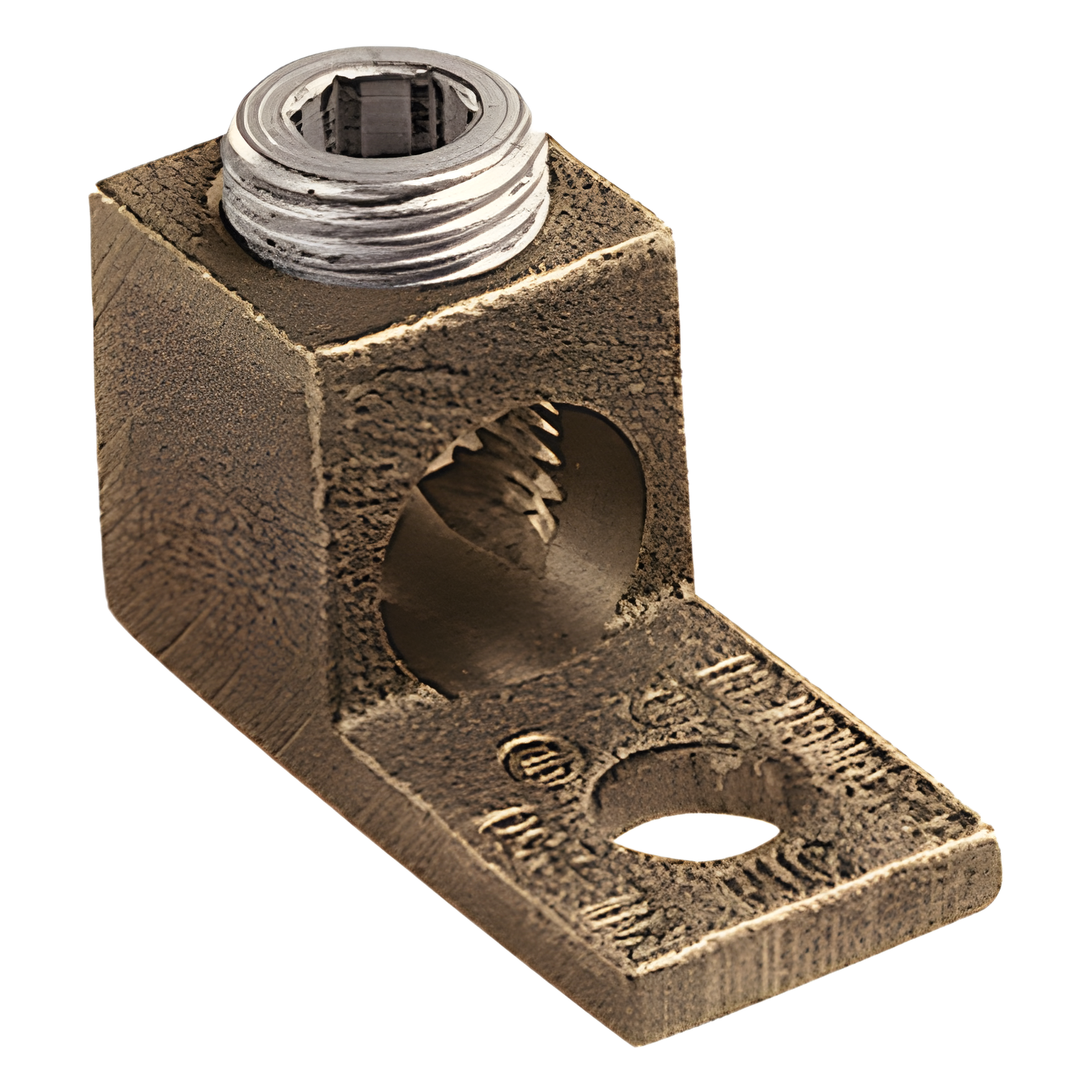 Terminal Tipo Lengüeta Recta de Cobre, Cal. 8 a 1/0 AWG,  Orificio para perno de 5/16" (7.9mm) — PANDUIT · SKU PNL-1/0-L