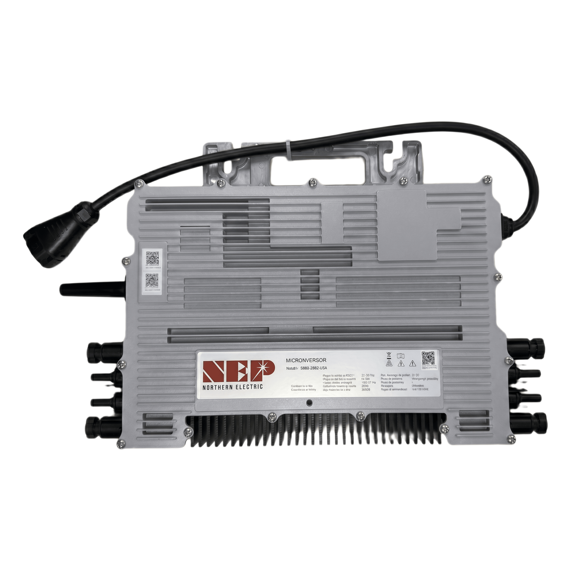 Microinversor 2.25 Kw, 220 Vca, IP67, WIFI Incuido, Soporta Oversizing a 4 Módulos de Hasta 750 W — NEP · SKU BDM2000240A