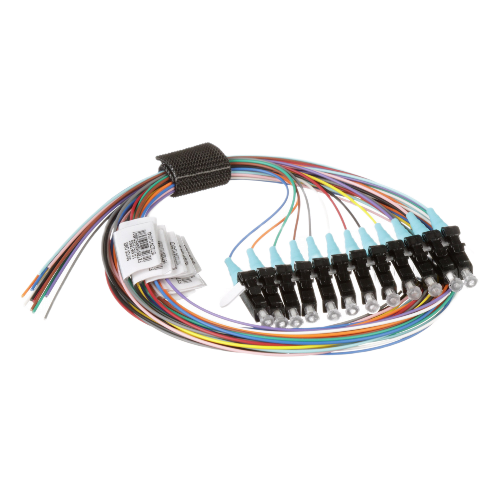 Kit de 12 Pigtails con Conector LC, Multimodo 50/125 OM4, 900um, de 1 Metro (3.28 Pies) — PANDUIT · SKU FZTBN1NNNSZM001