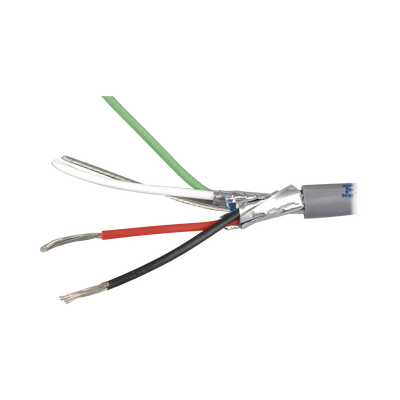 Cable 4 x 18 AWG / Blindado / 305 Metros (1000 Pies) / Riser / UL / Color Gris / Hecho en México