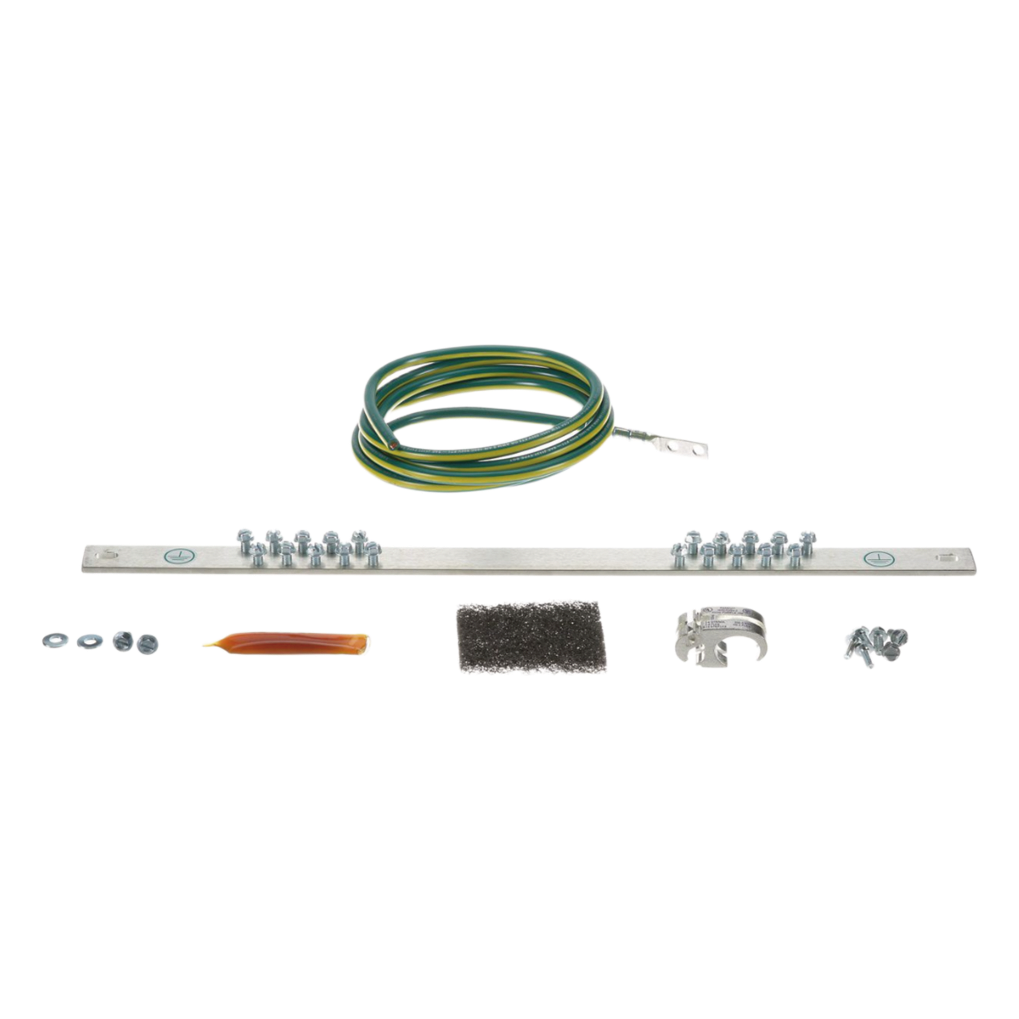 Kit de Puesta a Tierra con Jumper 6 AWG RGREJ696Y y Barra de Conexiones de 20 Orificios RGRB19U, para Rack de 19in — PANDUIT · SKU RGRKCBNJY