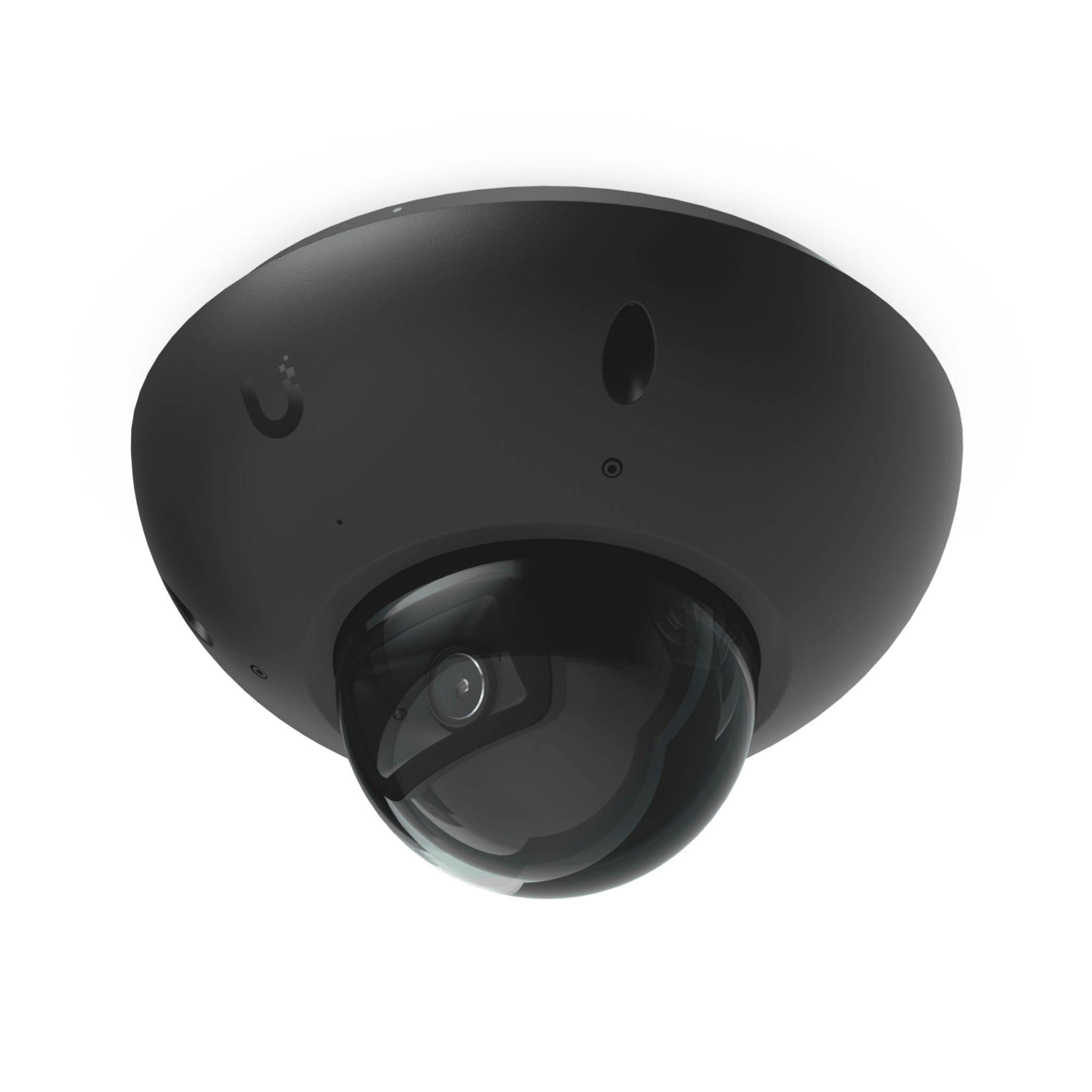 UniFi G6 Dome – Cámara 4K Antivandálica y Todo Clima con Sensor de 8 MP (1/1.8”), Motor de IA Multi-TOPS y Visión Nocturna Infrarroja de Largo Alcance, Color Negro — UBIQUITI · SKU UVC-G6-DOME-B