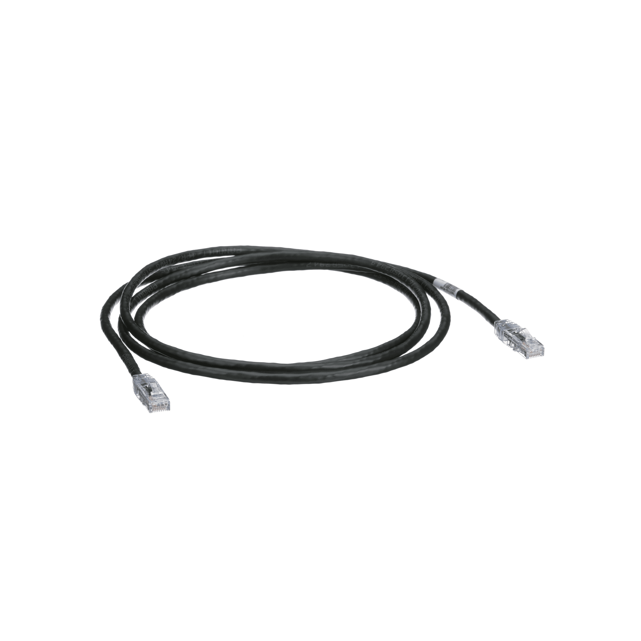 Cable de Parcheo TX6, UTP Cat6, 24 AWG, CM, Color Negro, 2.13 Metros (7 Pies)