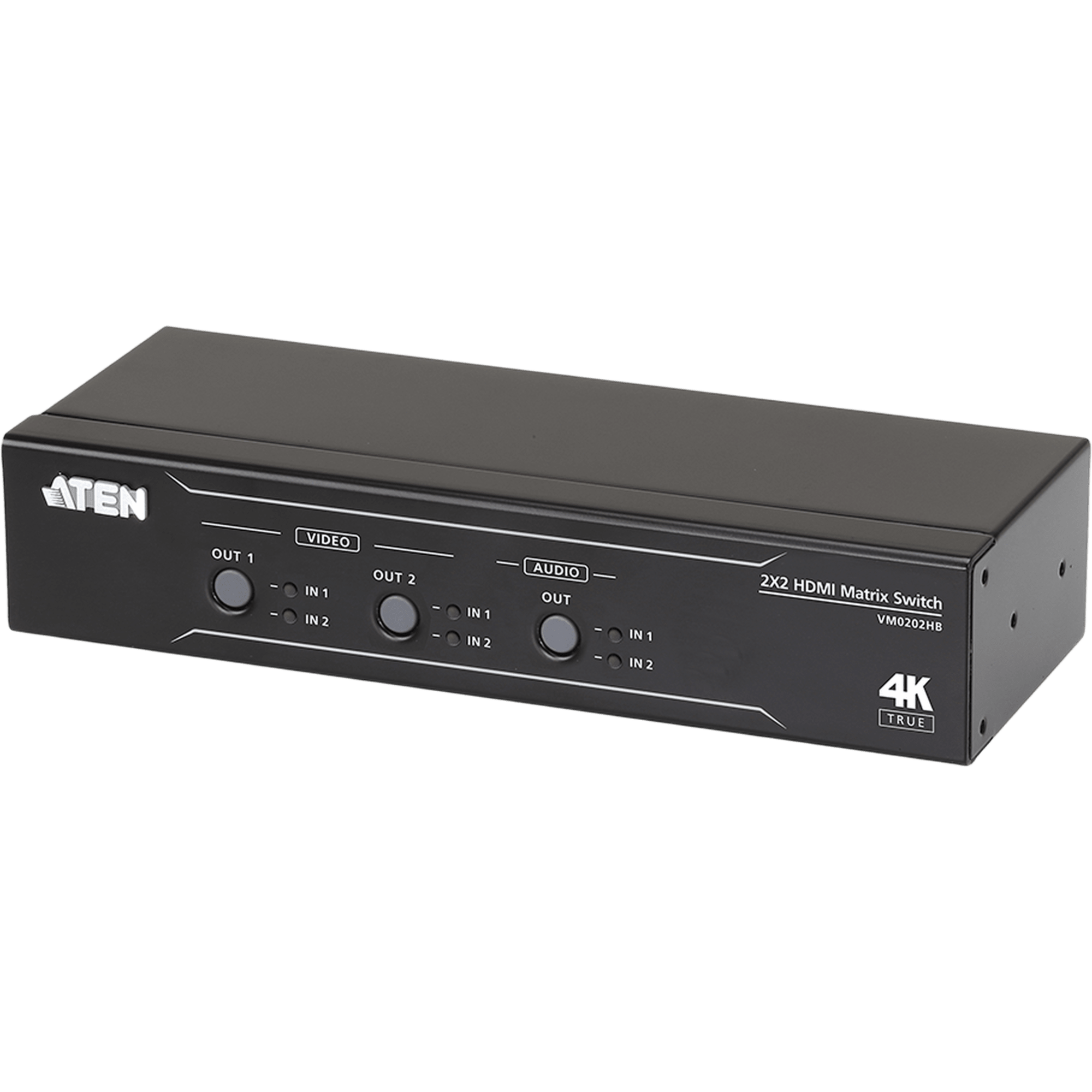 Conmutador matricial HDMI 2 x 2 True 4K con desembebedor de audio