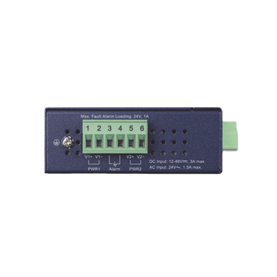 Convertidor de Medios PoE Industrial, Puerto SFP 1000BASE-SX/LX a Puerto RJ45 Gigabit con Salida PoE 802.3at (Hasta 30 W).