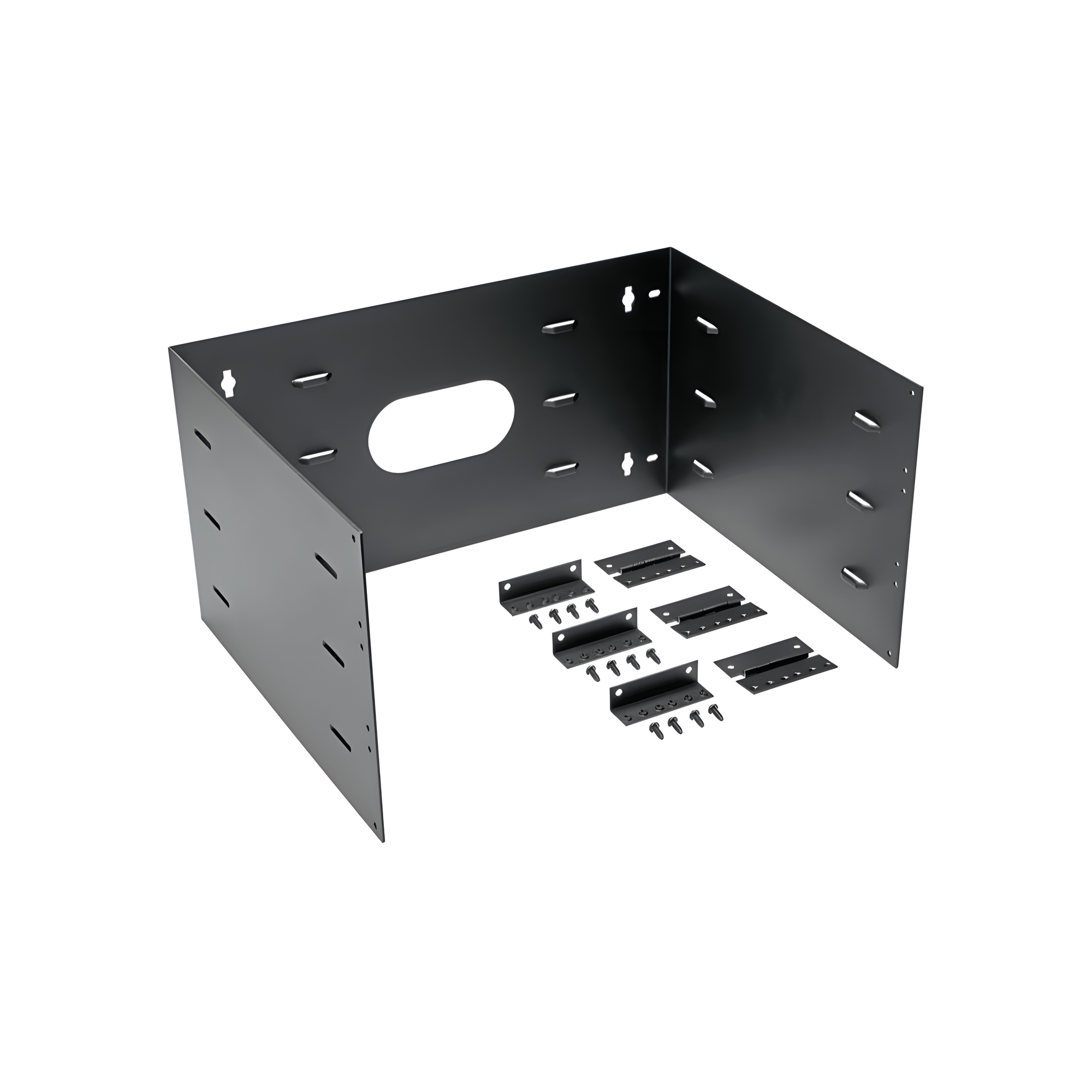 Rack Abierto de Instalación en Pared con Bisagras, Profundidad de 401 mm, 19 in de Ancho, 6 UR, Color Negro — PANDUIT · SKU WBH6E