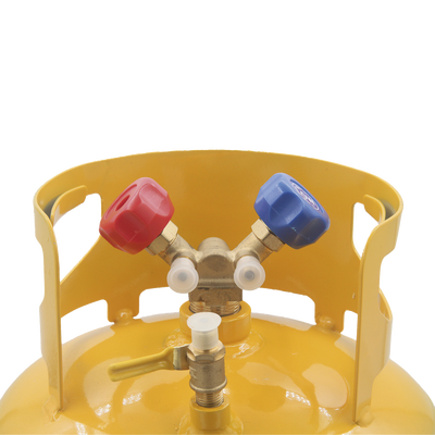 Cilindro/Tanque portátil 30 Libras / para contenido de refrigerante / Aires Acondicionados / Refrigeración / Climatización Automotriz. 