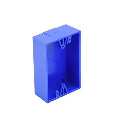 Caja trasera de montaje color azul para estaciones de parada STOPPER