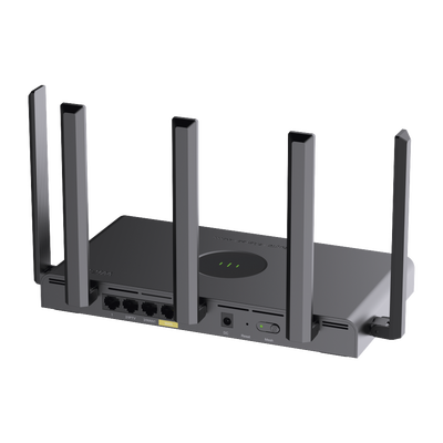 Home Router inalámbrico MESH , Diseñado para GAMING con doble puerto WAN Gigabit para Sumar Ancho de banda, 3 puertos LAN Gigabit., WI-FI 6 2x2 doble Banda