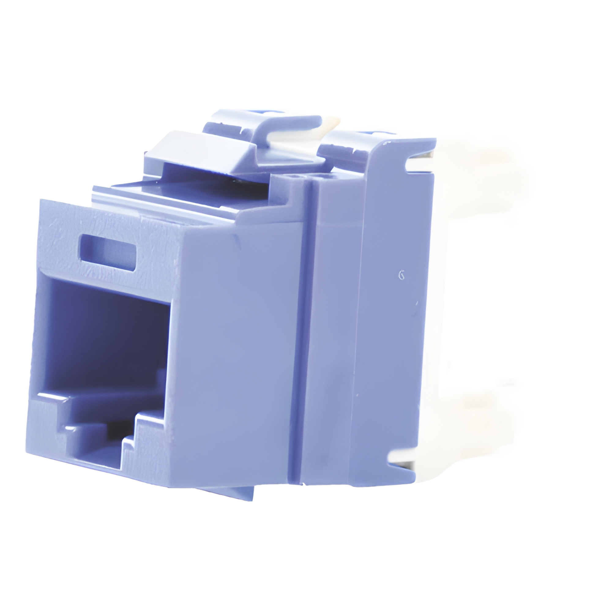 Conector Jack Estilo 110 (de Impacto), Tipo Keystone, Categoría 5e, de 8 Posiciones y 8 Cables, Color Azul — PANDUIT · SKU NKP5E88MBU