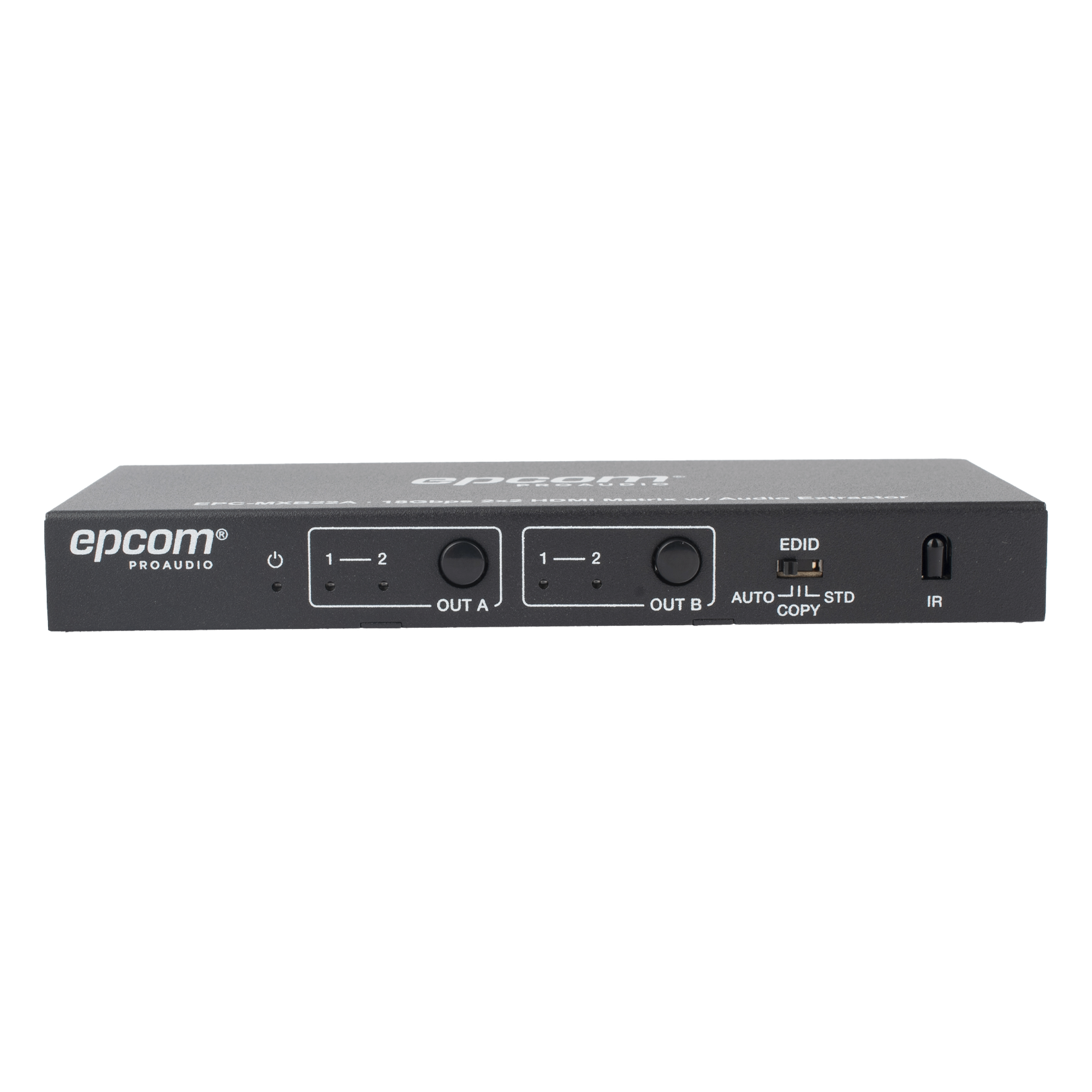 Matricial HDMI | 2x2 | 4K2K@60Hz | HDR | YCbCr 4:4:4 | EDID Auto | Extractor de Audio | Salida de audio análoga y digitalizados | HDCP 2.2 | 18 Gbps
