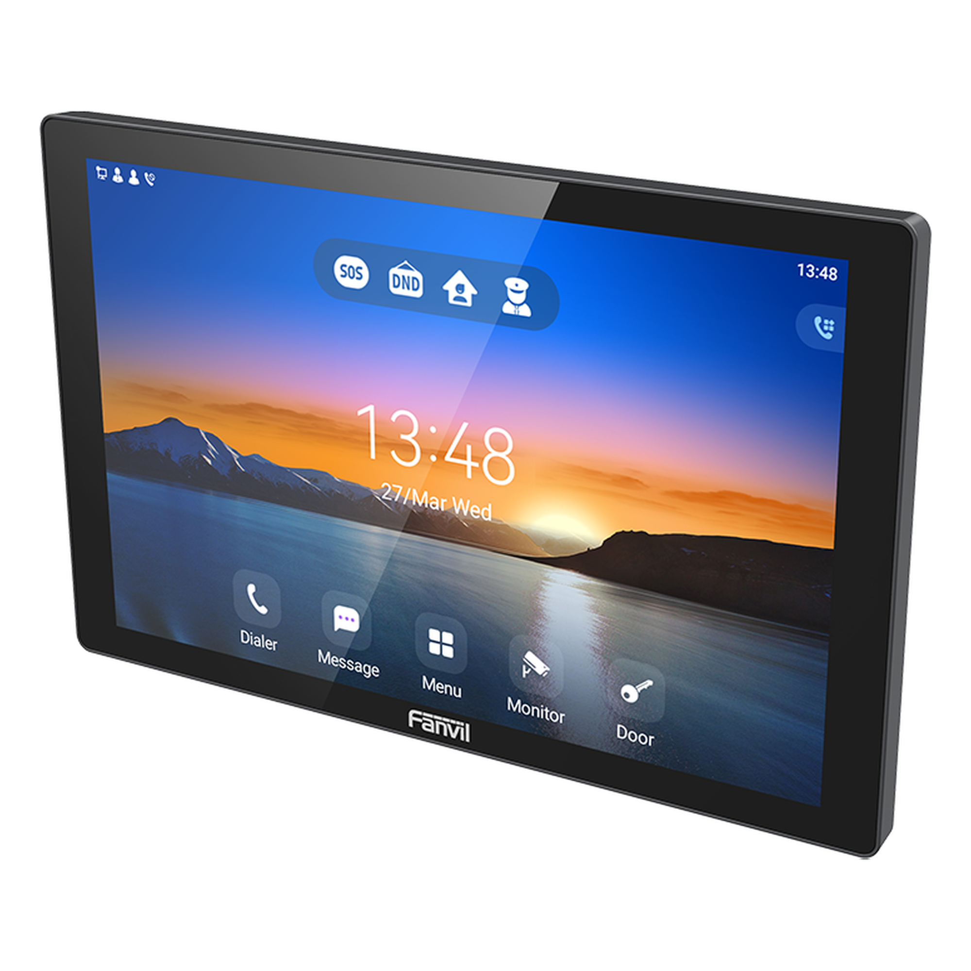 Monitor Audio/Video IP/SIP para interior, Wi-Fi, pantalla táctil de 10.1", Apertura remota