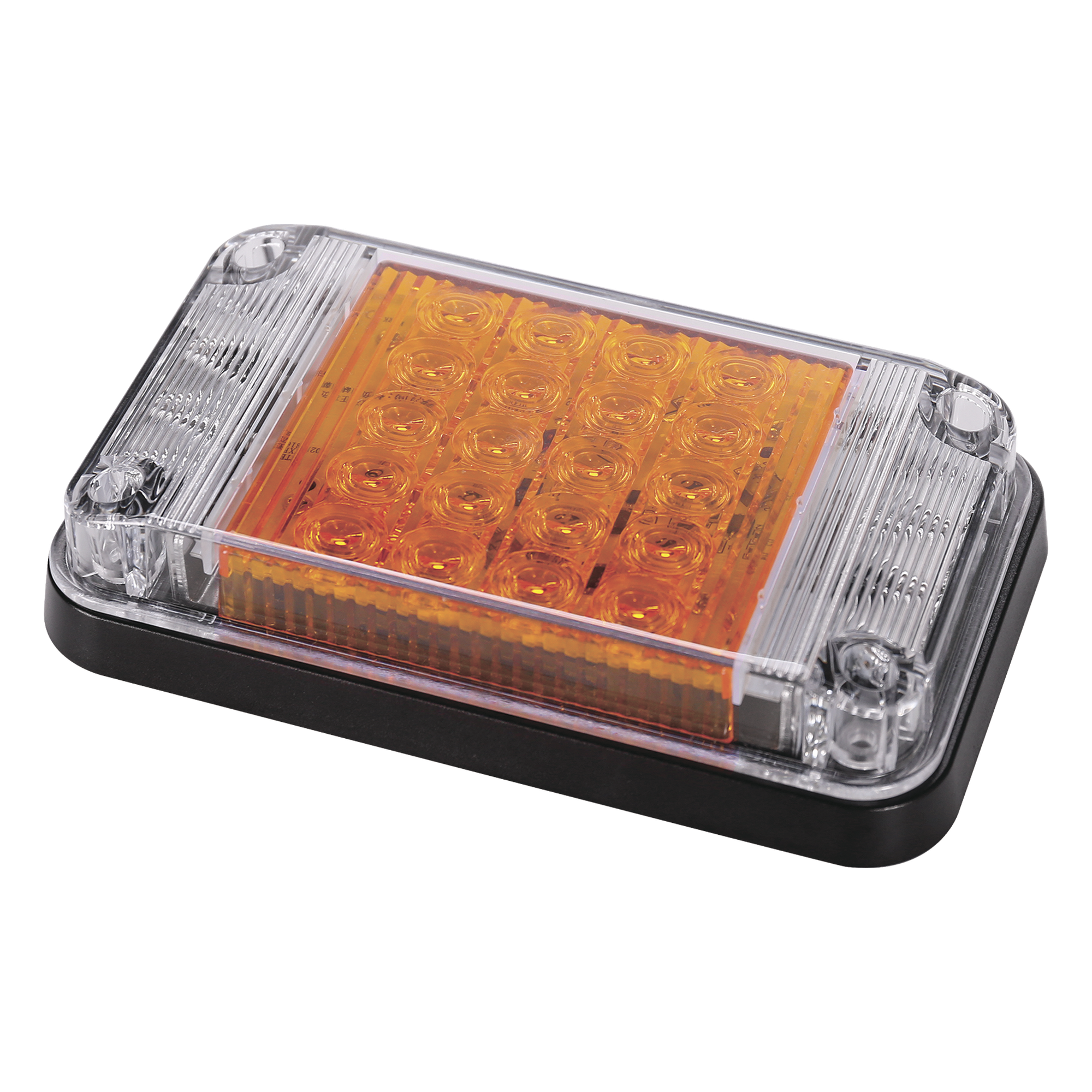  Luz de Advertencia de 7X4", Color Ámbar, Con Luces de Trabajo, Ideal para Ambulancias — EPCOM INDUSTRIAL SIGNALING · SKU XLTE2345A