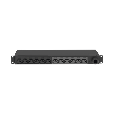 PDU Básico para Distribución de Energía, Enchufe de Entrada NEMA L6-30P, Con 12 Contactos C13, Instalación Horizontal de 19in, 1UR, 30 Amp, 208 Vca