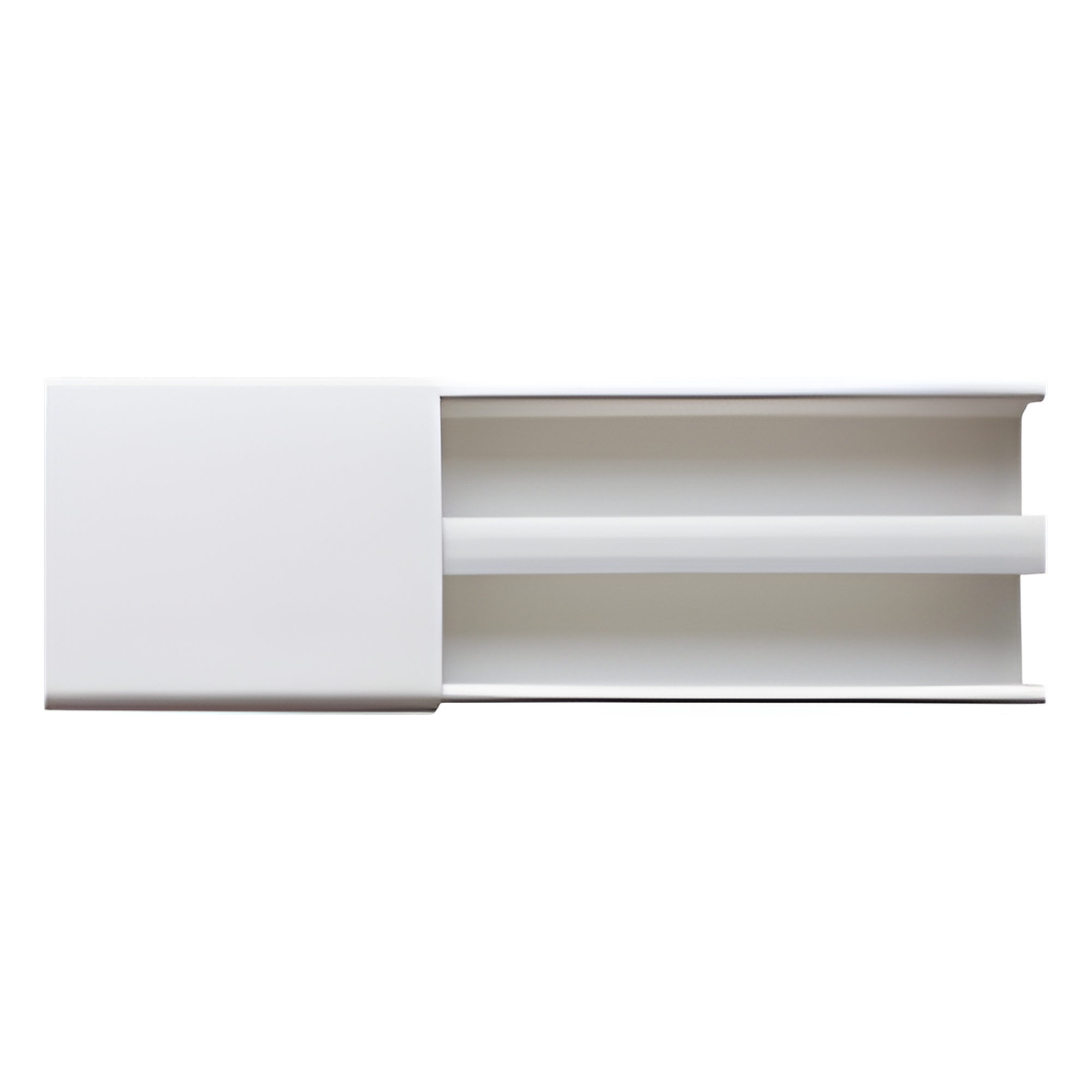 Canaleta blanca dos vías, de PVC auto extinguible, 48 x 16 x tramo 2.5m (6101-01250) — THORSMAN · SKU PT-48