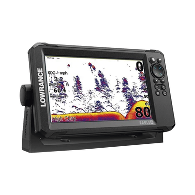 Eagle-9 ecosonda en pantalla horizontal IPS de 9 pulgadas, incluye transductor skimmer 50/200 kHz