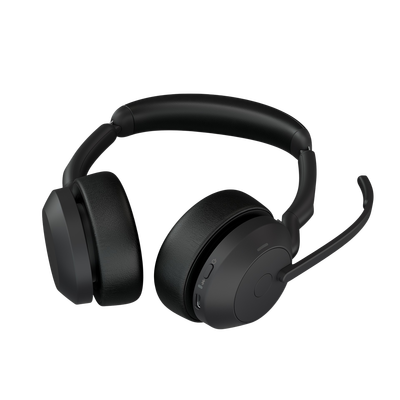 Jabra Evolve2 55, Auricular stereo versión MS, dongle USB-A con cancelación de ruido (25599-999-999) 