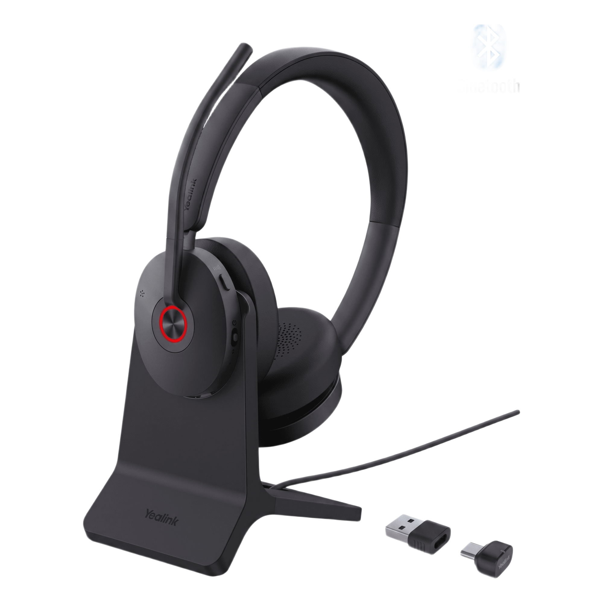Diadema Inalambrica BH74-With-Stand-UC-USB-C/A de Yealink con Compatibilidad UC Multiplataforma y Acoustic Shield 3.0 — YEALINK · SKU BH74-WITH-STAND-UC-USB-C/A