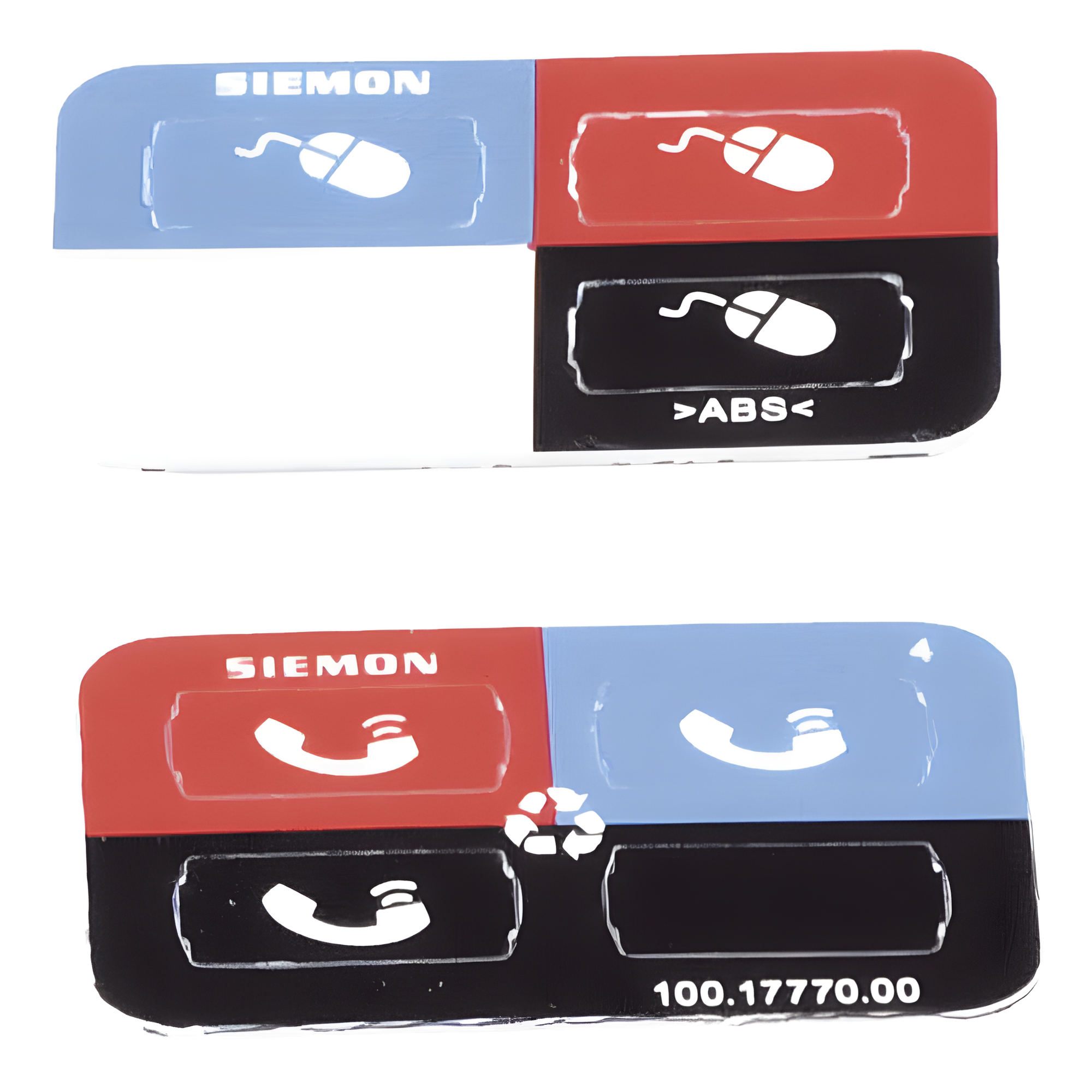 Icono Ultramax para Identificación de Jacks, Color Negro, Bolsa con 100 Piezas — SIEMON · SKU Z-ICON-01B