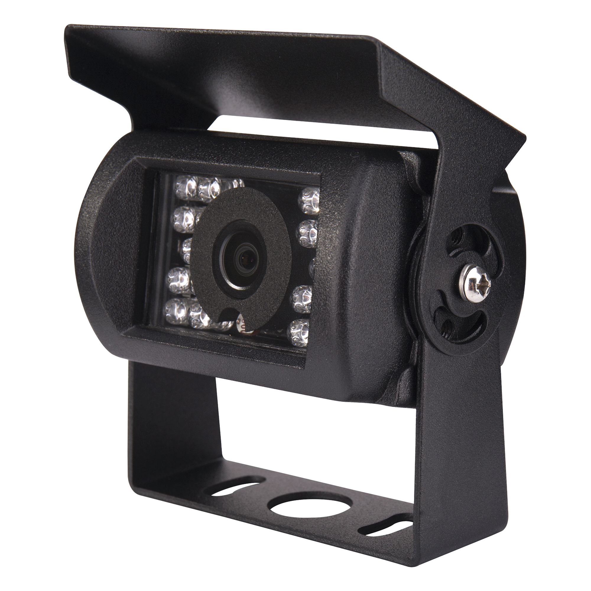 Sistema de Cámara de Reversa Alámbrico / Monitor LCD 7 Pulgadas Full HD / Cámara IR CMOS 18 LEDs / Ángulo de Visión 120° / IP69K / 12/24 VCC / Cable 20 m (65.6 ft)
