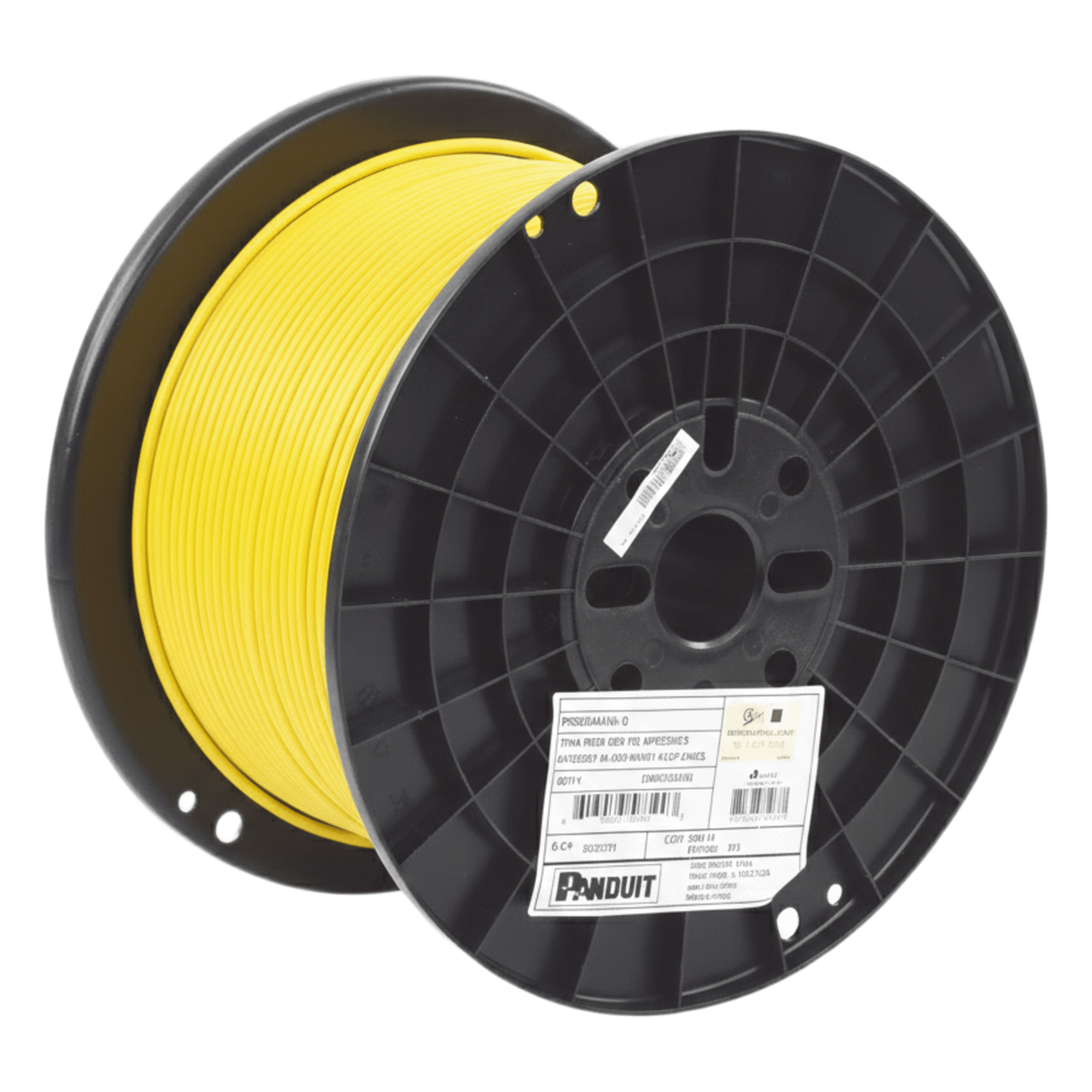Bobina de Cable UTP de 4 Pares, Vari-MaTriX HD, Cat6A, 23 AWG, CMR (Riser), Color Amarillo, 305 Metros (1000 Pies) — PANDUIT · SKU PUR6AHD04YL-G