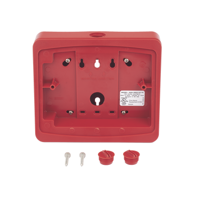 Caja de montaje en color rojo para anunciador remoto ANN-80