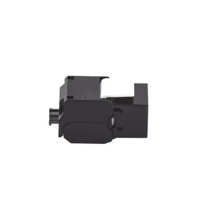 Módulo Jack Keystone Cat6A (Toolless), con Terminación en Ángulo 180 - Color Negro, Compatible con Faceplate y Patchpanel Linkedpro