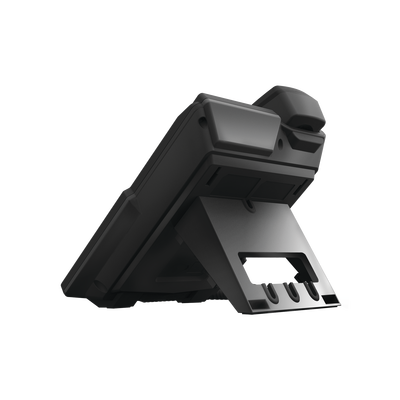Teléfono IP empresarial para 4 Líneas SIP con 2 pantallas LCD, 6 teclas BLF/DSS, puertos Gigabit y conferencia de 3 vías, PoE