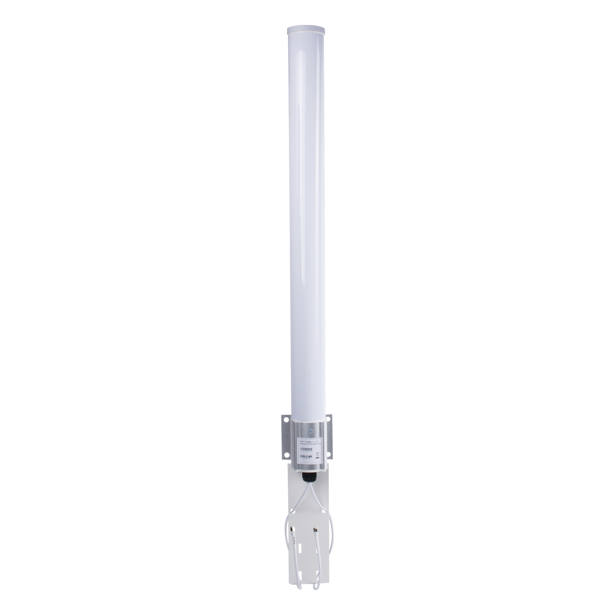 Antena Omnidireccional en 2.4 GHz, Rango de Frecuencias (2.3 - 2.5 GHz), Ganancia de 10 dBi, Doble Polaridad MIMO 2x2, Incluye Jumpers — ALTAI TECHNOLOGIES · SKU SD.AN-2M10-00