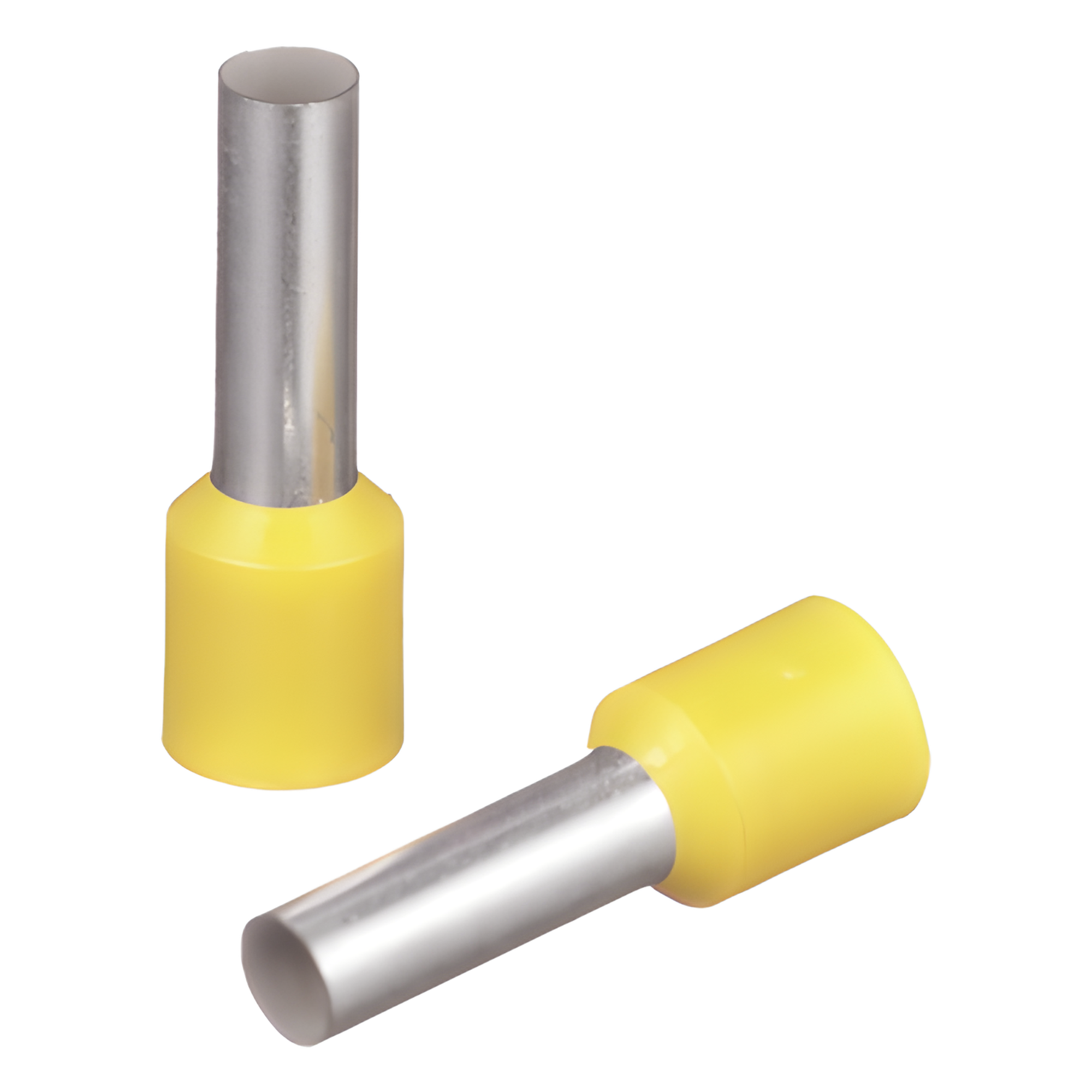 Ferrúl de cobre DIN Amarillo para Cable 10 AWG con largo 12 mm.  Paquete de 100 Piezas — PANDUIT · SKU FSD82-12-C
