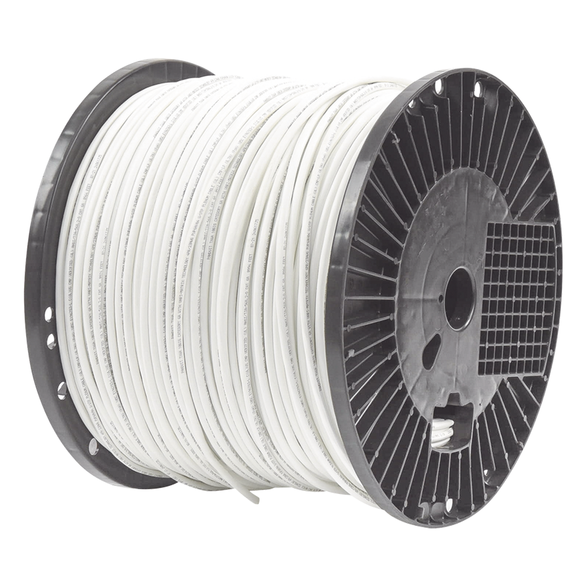Bobina de Cable UTP de 4 Pares, Vari-MaTriX, Cat6A, 23 AWG, CMR (Riser), Color Blanco, 305 Metros (1000 Pies) — PANDUIT · SKU PUR6AV04WH-G