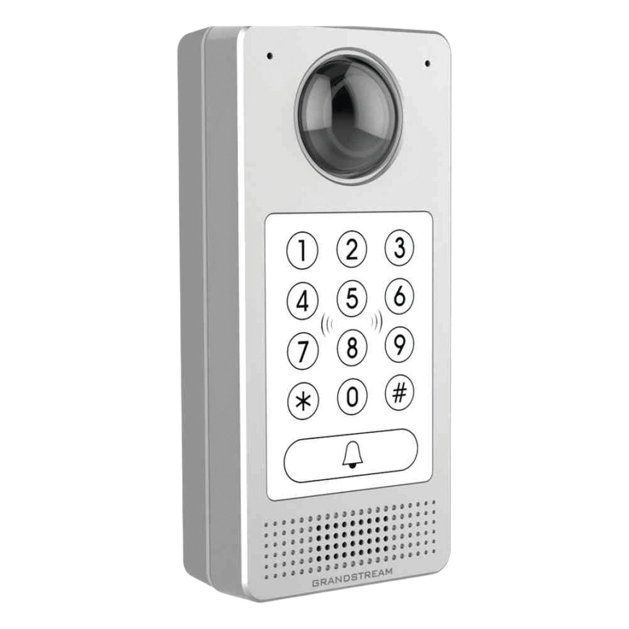 Videoportero IP (SIP) FISHEYE, apertura por código, Antivandálico, llamada y/o tarjeta, teclado retro-iluminación — GRANDSTREAM · SKU GDS-3710