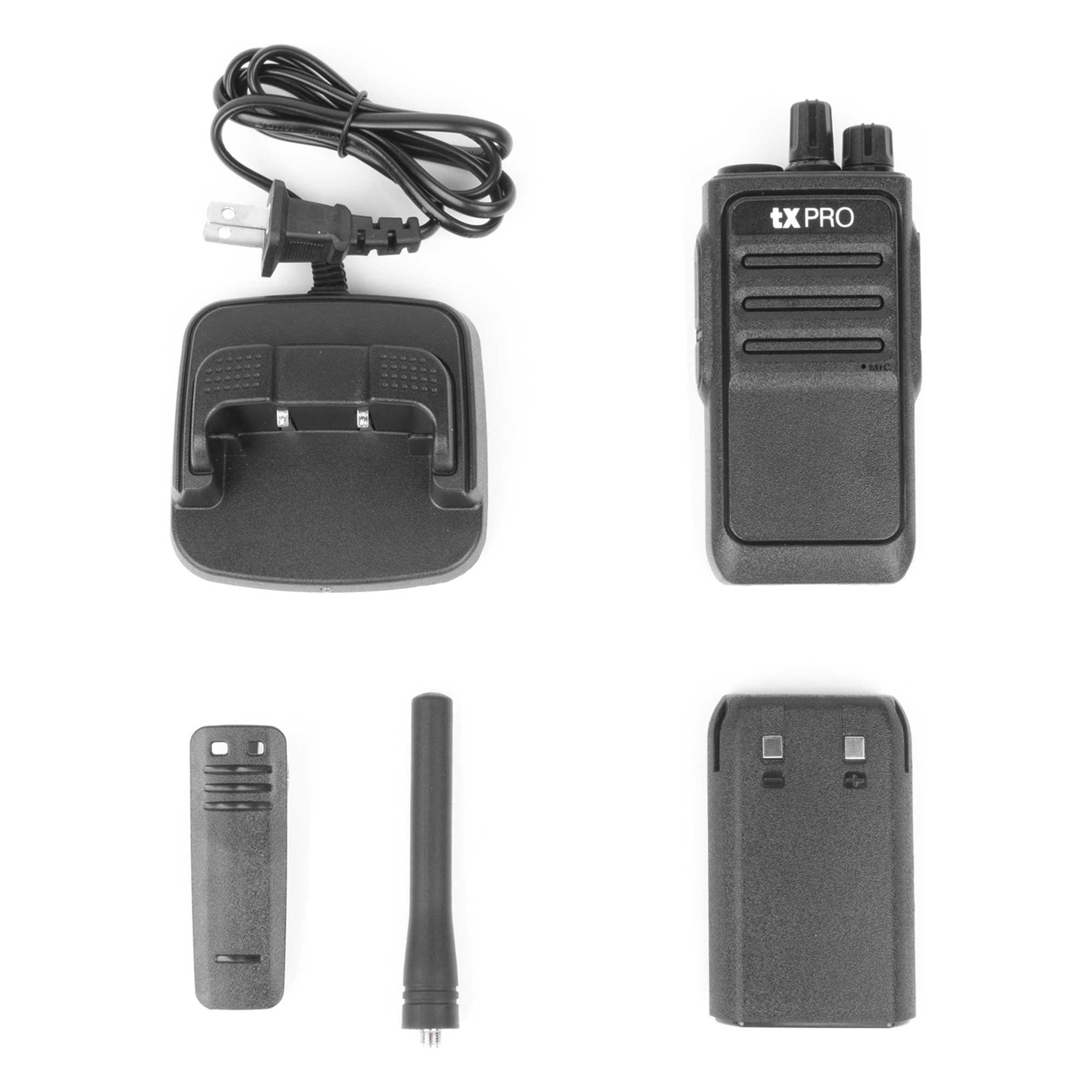 Radio Portátil Analógico UHF / 2W / 16 Canales / 400-470 MHz / VOX Manos Libres / Batería 6-8 hrs / Uso Inmediato