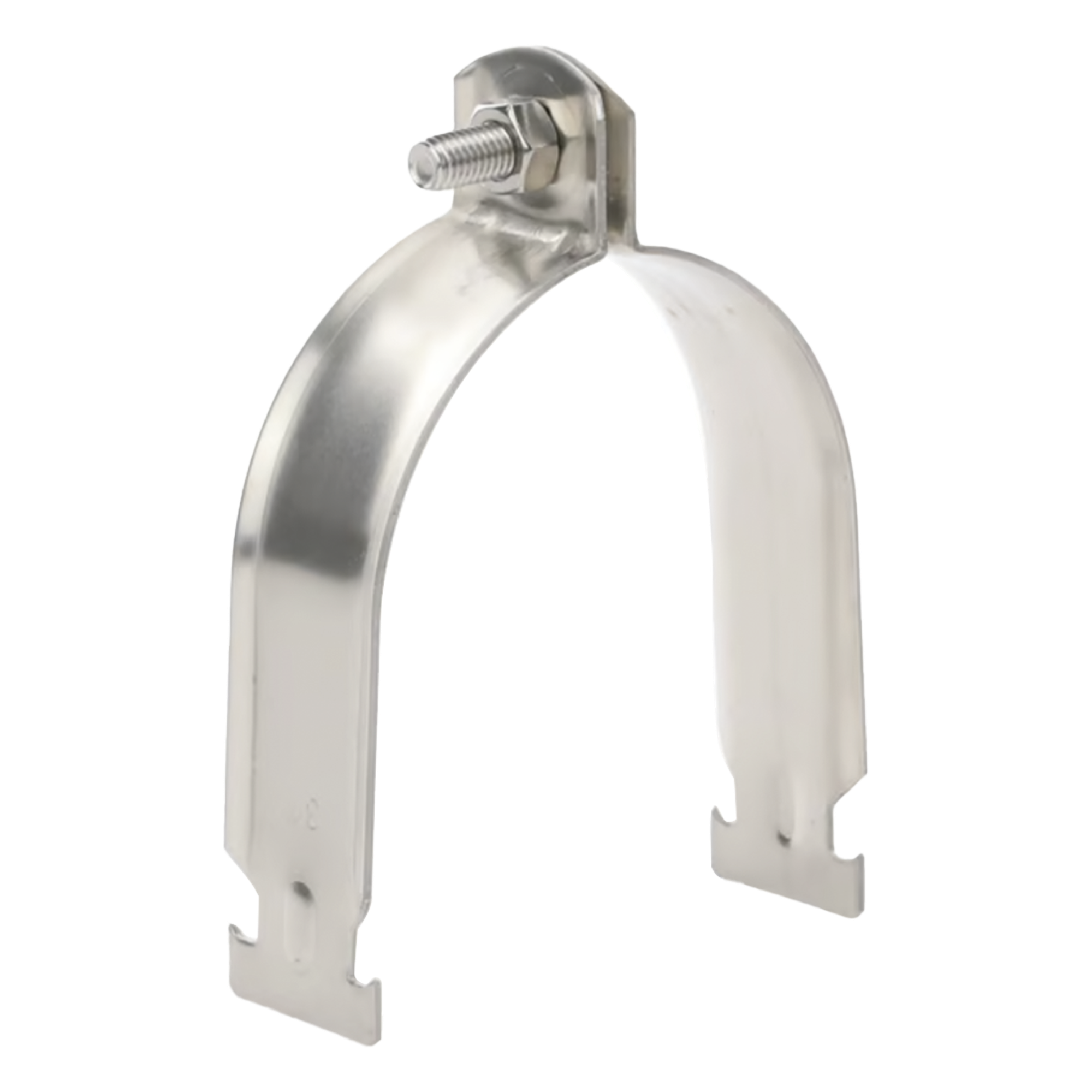 Abrazadera de Acero Inoxidable de 3" Para Unicanal Tipo Strut — SYSCOM TOWERS · SKU STRUT-STRAP3