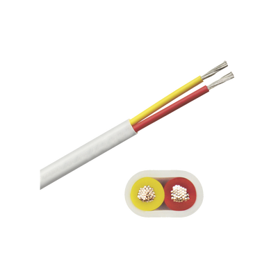 Rollo de cable plano grado marino calibre 14, de 2 conductores (rojo y amarillo) de 100 pies (30.48 m).