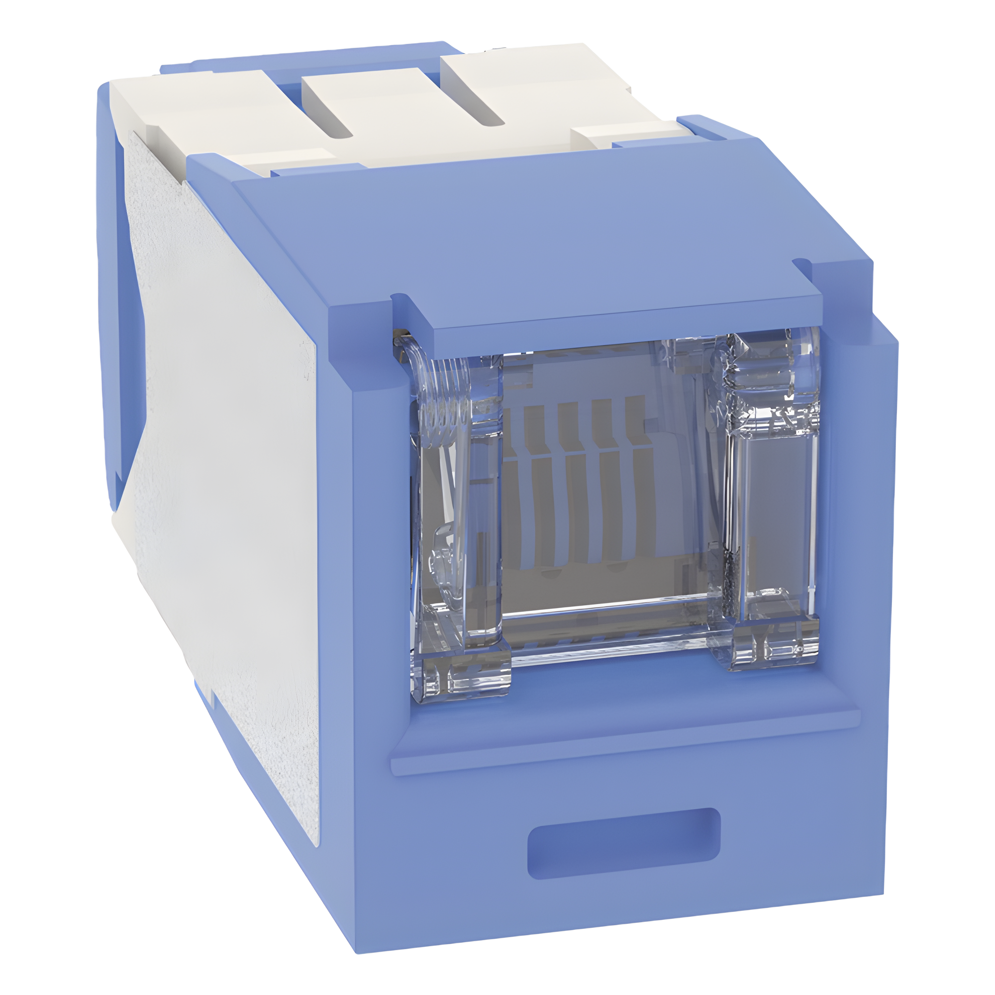 Conector Jack RJ45 / Categoría 6A / 8 Posiciones 8 Cables / Terminación sin Herramienta / Color Azul — PANDUIT · SKU CJH6X88TGBU