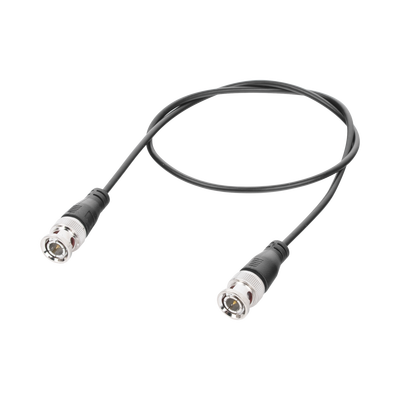 Cable Coaxial Armado con Conector BNC (Video) / Longitud de 0.6 Metros (1.97 Pies) / Optimizado para Cámaras 4K / Uso en Interior