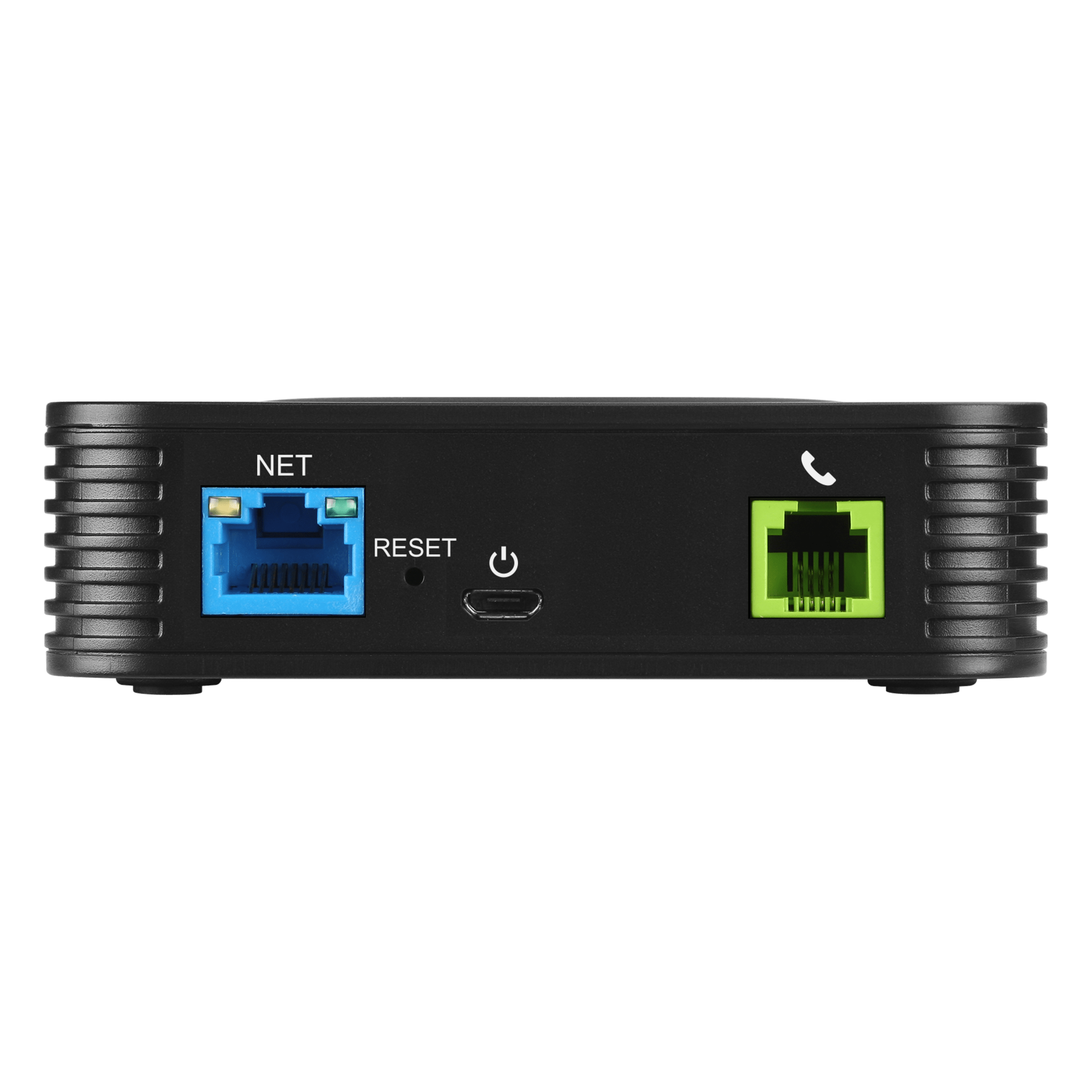 Adaptador de Teléfonos Analógicos ATA / 2 Puertos FXS / 2 Perfiles SIP / Ethernet 10/100 Mbps / Cifrado TLS y SRTP / Conferencia 3 Vías