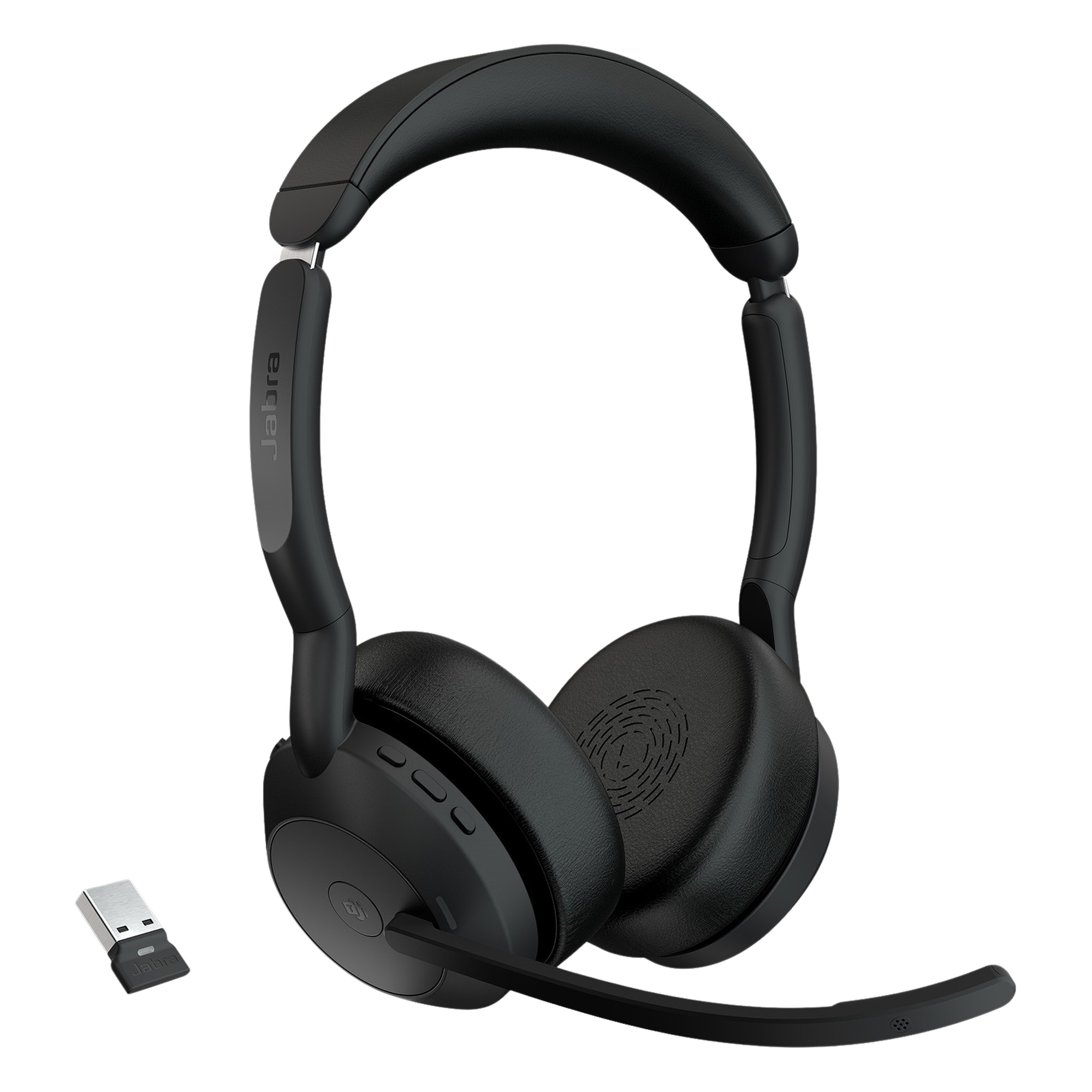 Diadema / Auricular Jabra Evolve2 55 Stereo / Bluetooth 5.2 + USB-A / Cancelación Activa de Ruido / 18h Batería (25599-999-999) — JABRA · SKU EVOLVE255STEREOMSA
