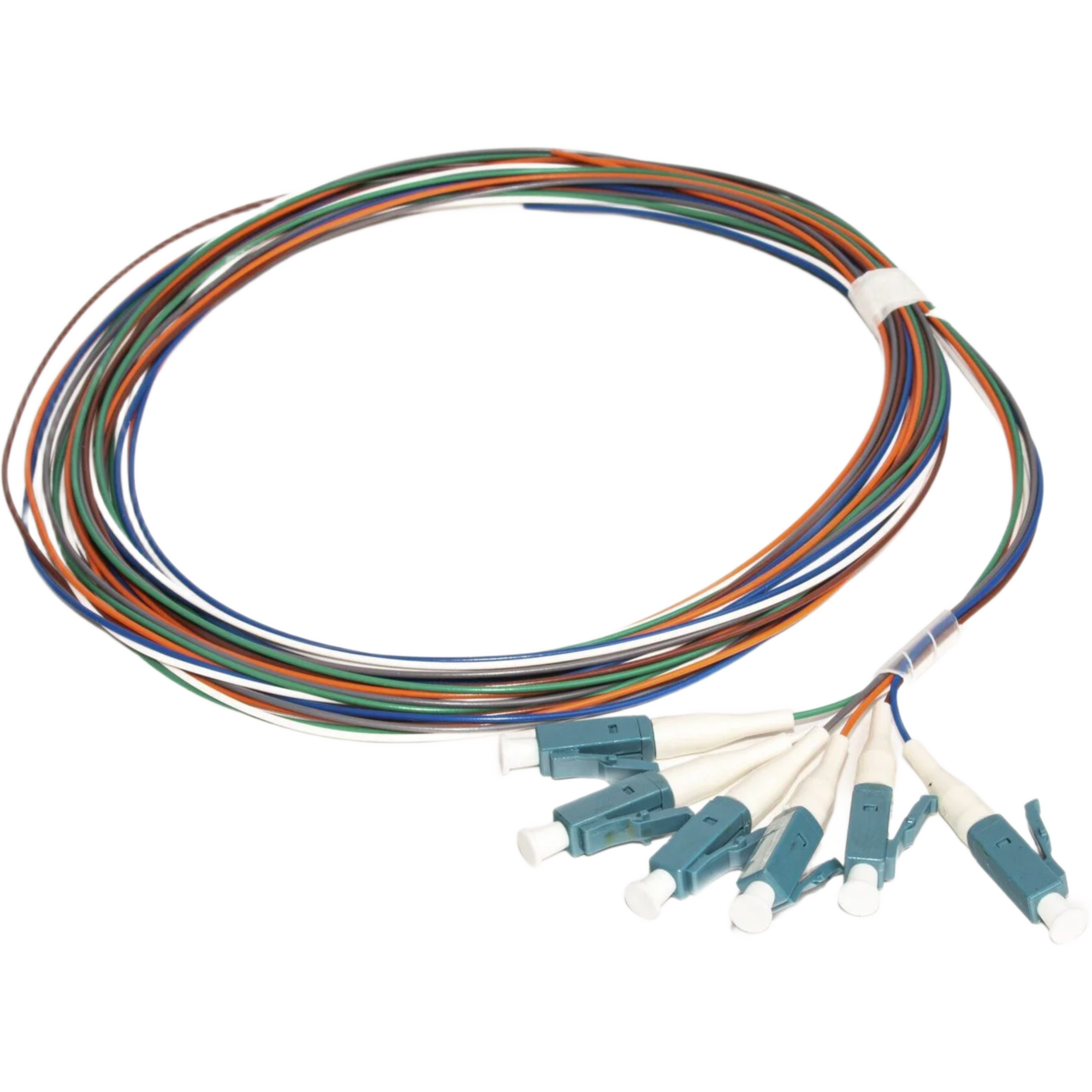Kit de 6 Pigtails con Conector LC, Multimodo 50/125 OM4, 900um, de 1 Metro (3.28 Pies)