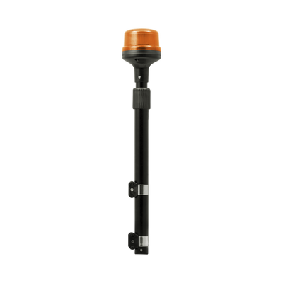 Luz Telescópica para Motocicletas de 8 LED, Ambar, Lente Ambar, SAE