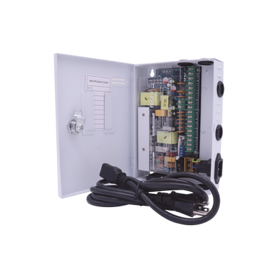 Fuente PREMIUM / 11-15 V / 9 canales / 16 A / Alta tecnología en seguridad / Doble ventilador / Hasta 1.8 Amperes por Salida / Filtro de ruido por canal / Diseño de alta gama.