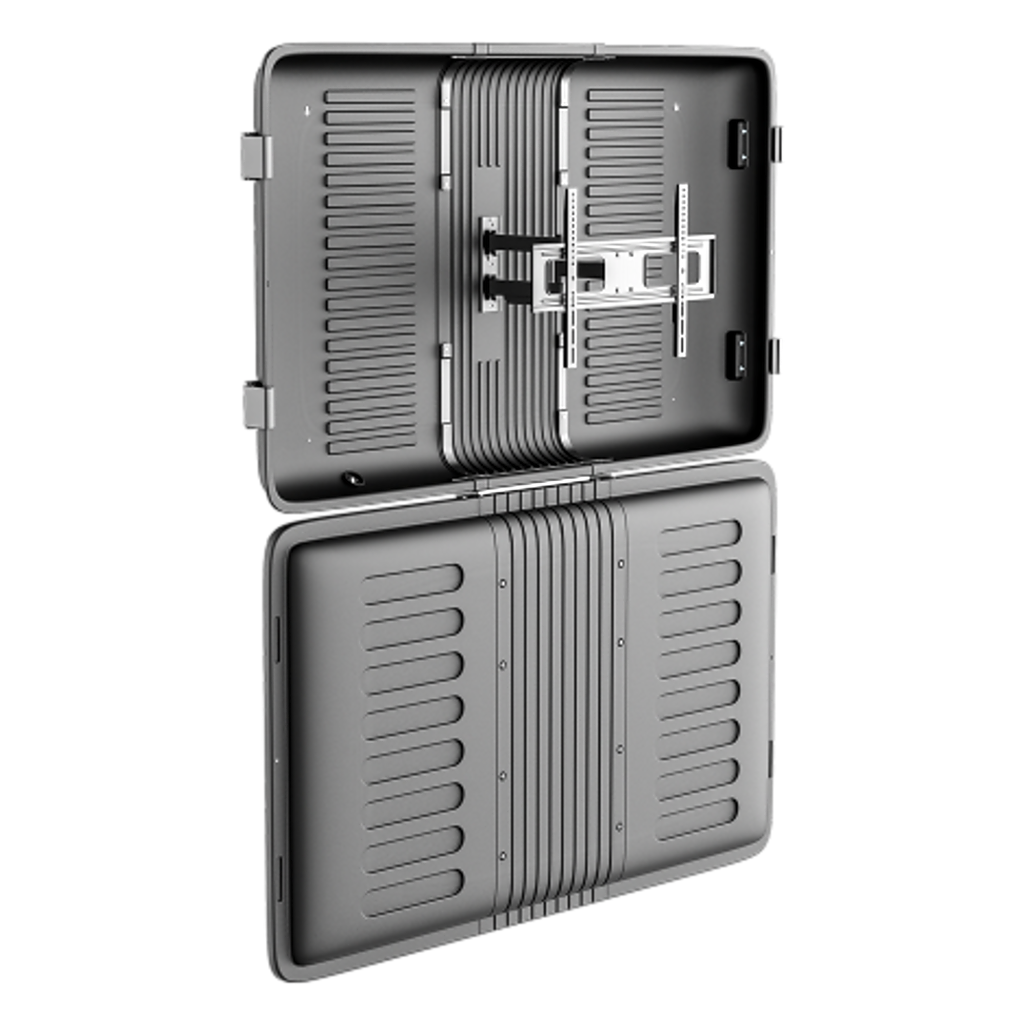 ENCLOSURE PARA PANTALLA HASTA 75" | RESISTENTE A INTEMPERIE MONTURA PARED | CAPACIDAD DE CARGA MAX. 50 KG