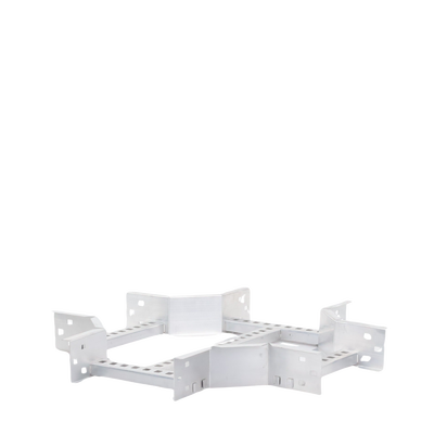 Derivación "X" Horizontal de Aluminio Perfil Z / Peralte 3 1/4" / Ancho 9"/ Radio 8" / Incluye Tornillería (CHXHEZ314R8X9AK)