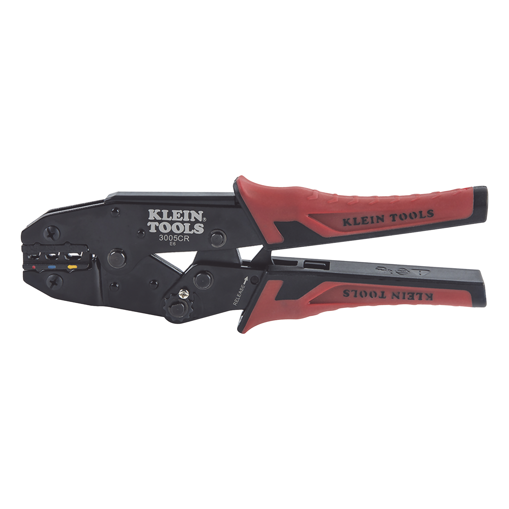 Pinza Ponchadora para Terminales con Aislamiento en Cable de Cobre Sólido y Trenzado de 10-22 AWG.