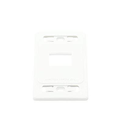 Placa de Pared Modular MAX, de 2 Salidas, Color Blanco, Versión Bulk (Sin Empaque Individual)