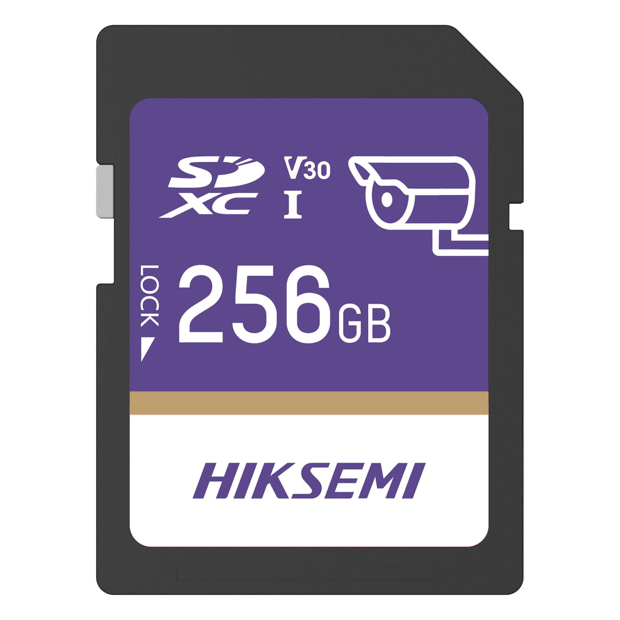 Tarjeta SD GuardPro P10 / 256 GB / 100 MB/s Lectura / 90 MB/s Escritura / Clase 10 U3 V30 / 3D TLC NAND / Especializada Para Videovigilancia 24/7 — HIKSEMI by HIKVISION · SKU HS-SD-P10/256G/GUARDPRO