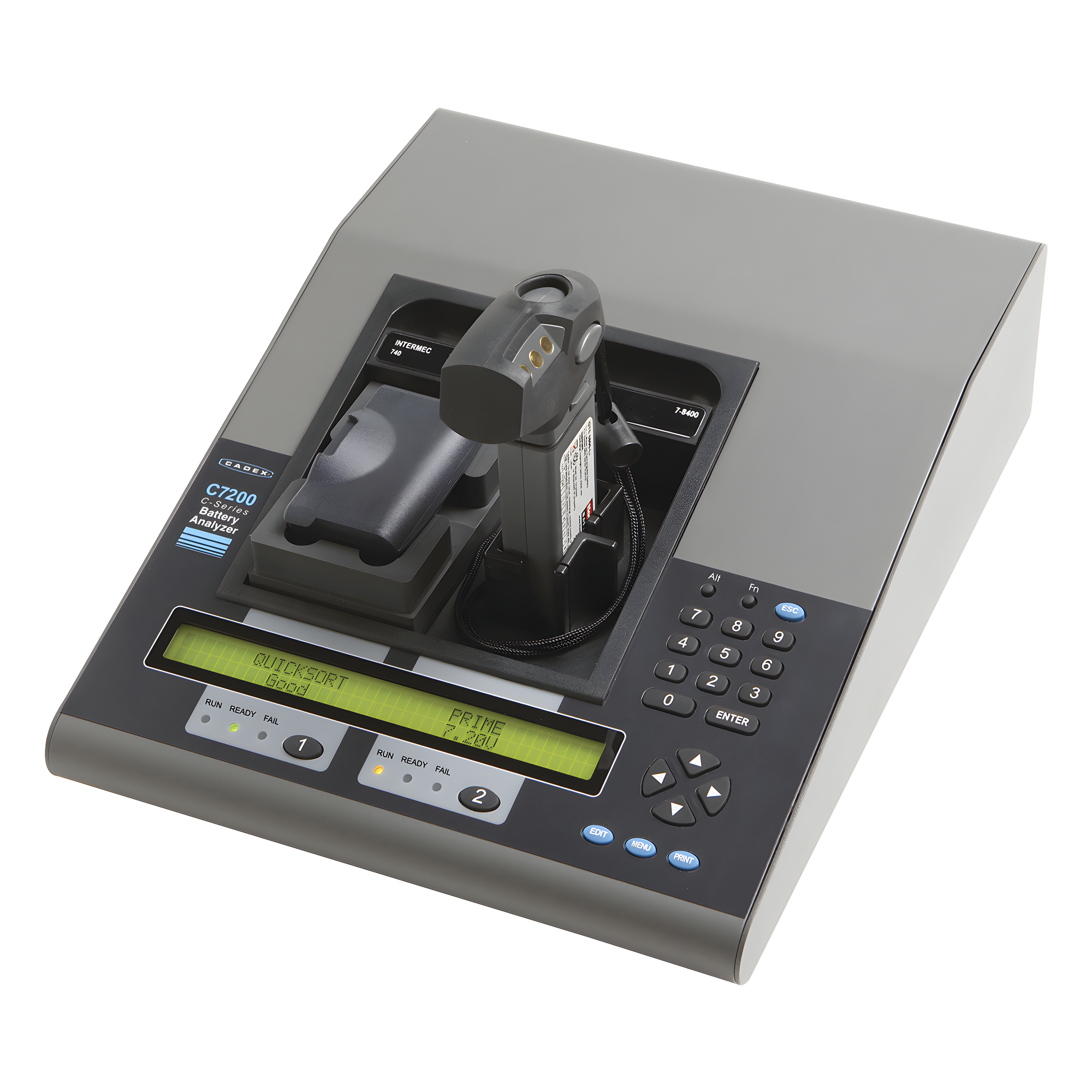 CADEX 7200-C Analizador de Baterías de 2 Cavidades (40W). No Incluye Adaptadores.