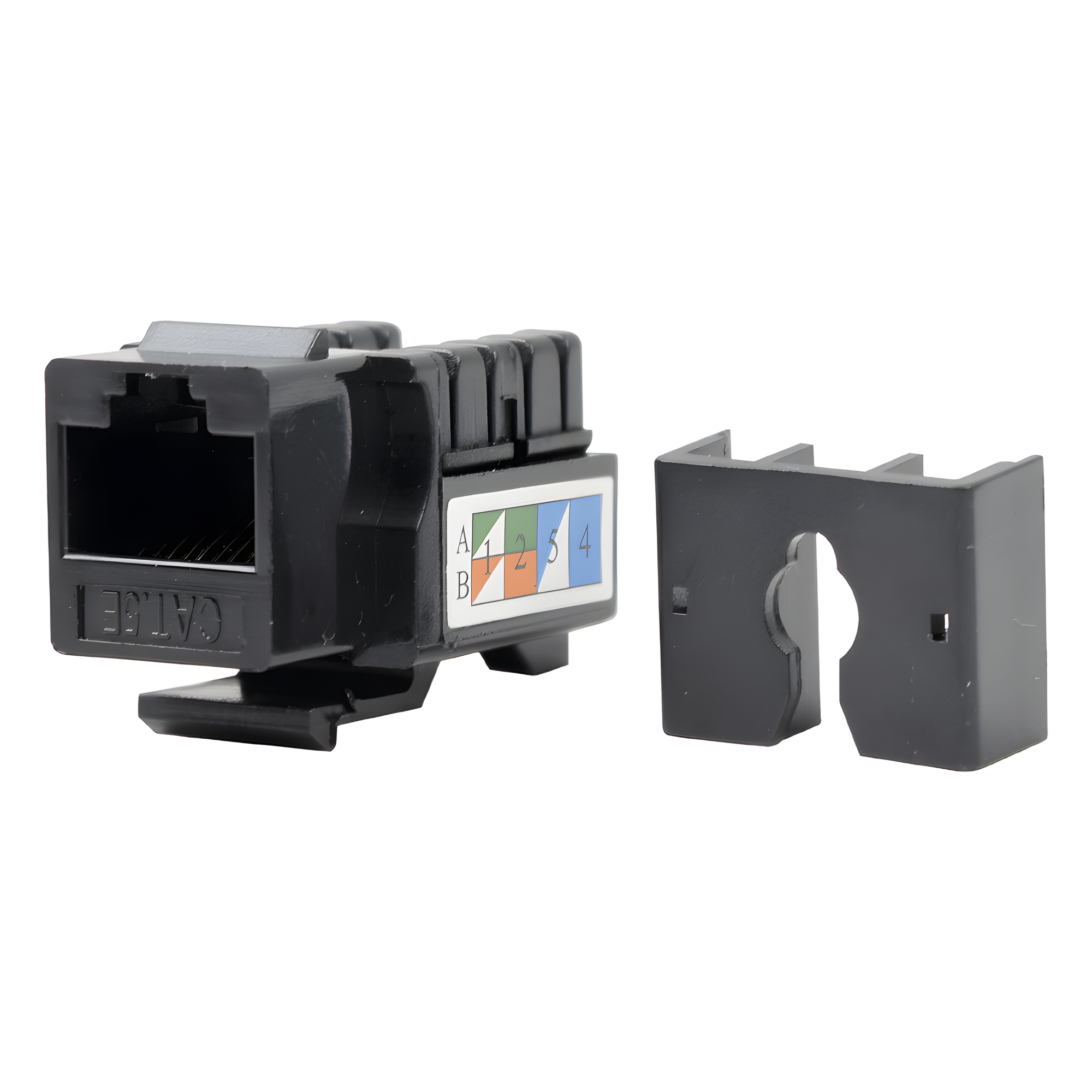 Módulo Jack Keystone / Cat5e / Terminación 110 / RJ45 / Sin Blindaje / Negro — LINKEDPRO BY EPCOM · SKU LP-KJ-505-BK