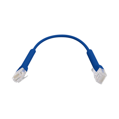 UniFi Ethernet Patch Cable Cat6 de 22 cm (8.66 pulgadas), Color Azul